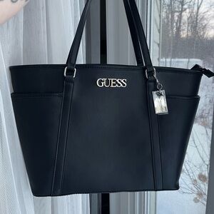 GUESS Black Evie Tote Bag